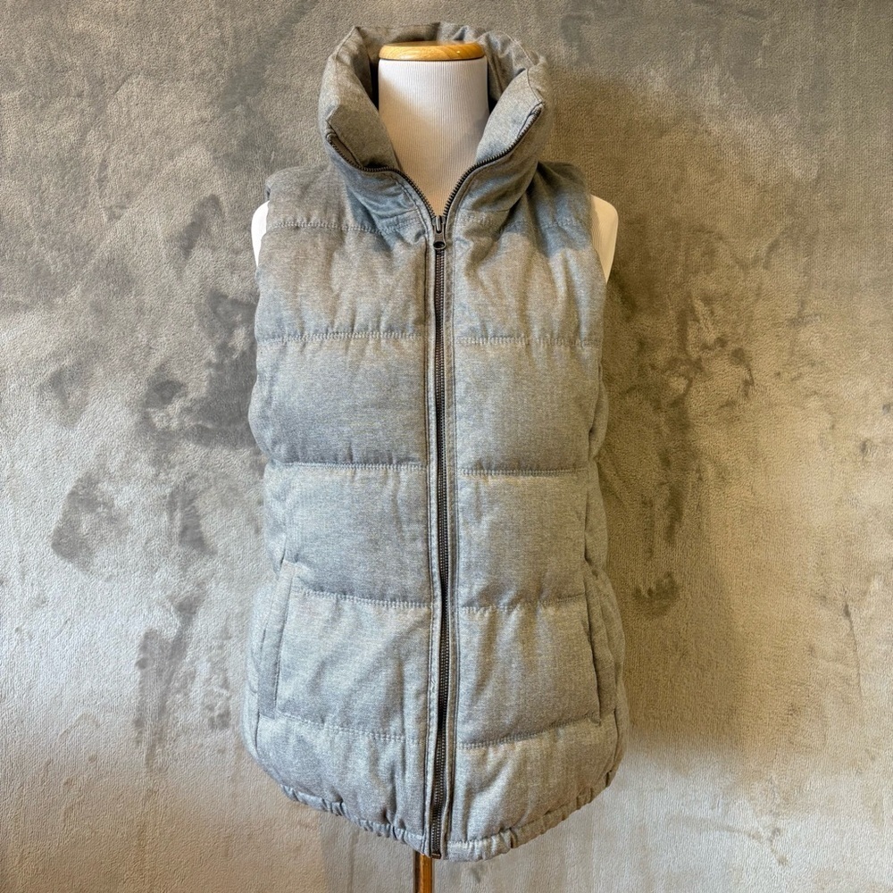 Old Navy Puffer Vest Heather Gray Wmn’s S